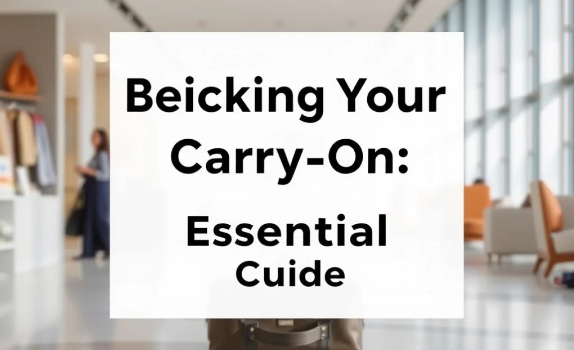 Packing Your Carry-On: Smart Techniques