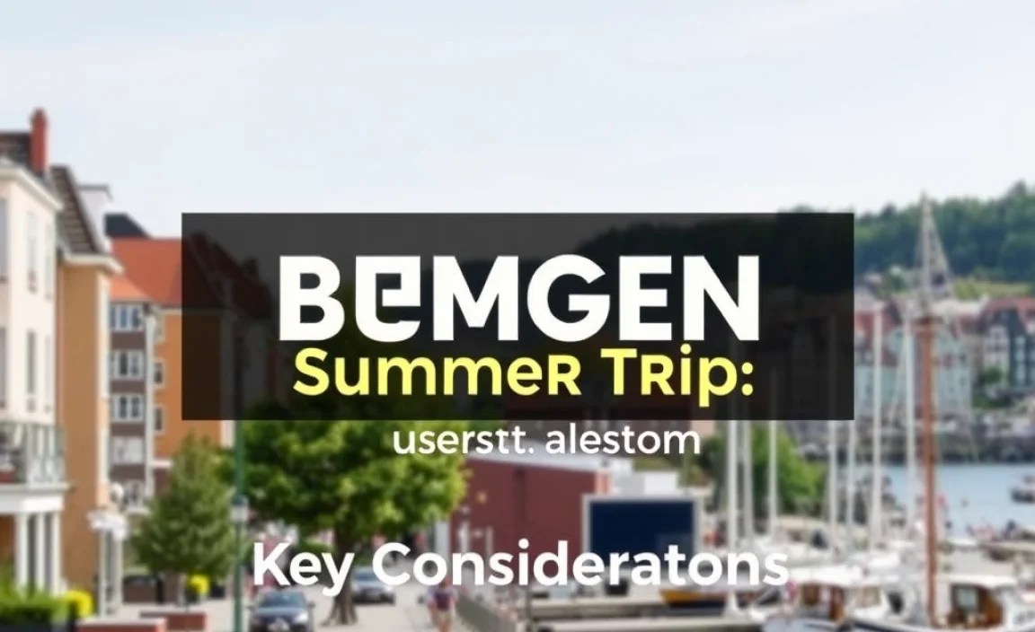 Planning Your Bergen Summer Trip: Key Considerations