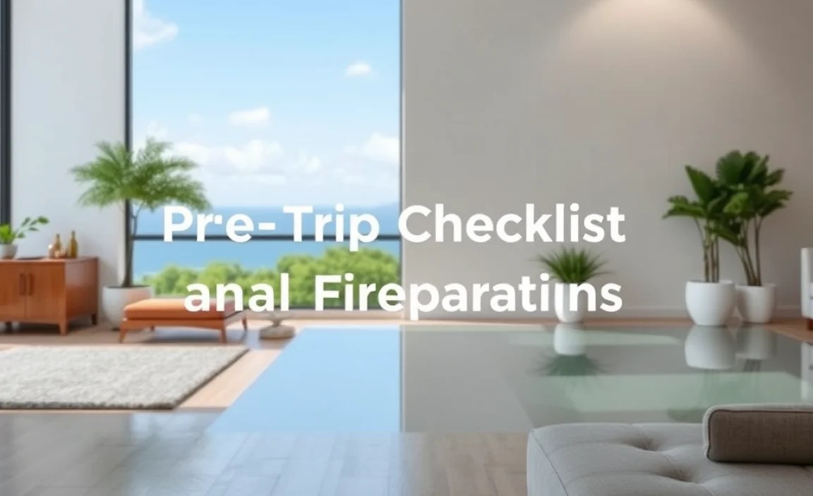 Pre-Trip Checklist and Final Preparations