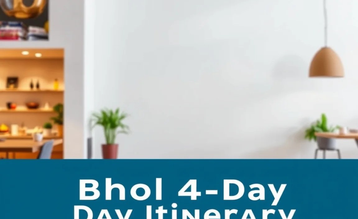 Sample Bohol 4-Day Itinerary: A Visual Overview