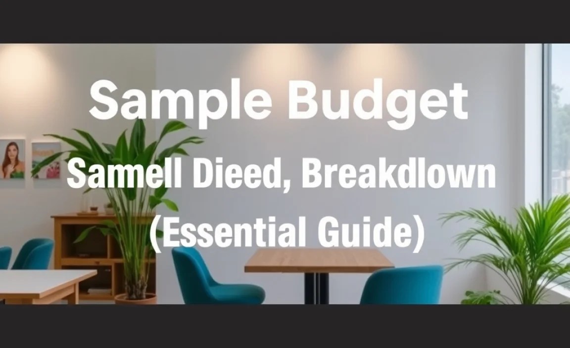 Sample Budget Breakdown (for 1 Week)
