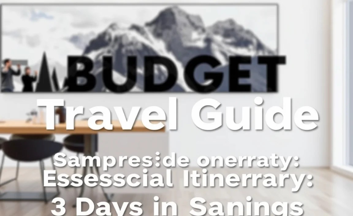 Sample Budget Itinerary: 3 Days in Banff