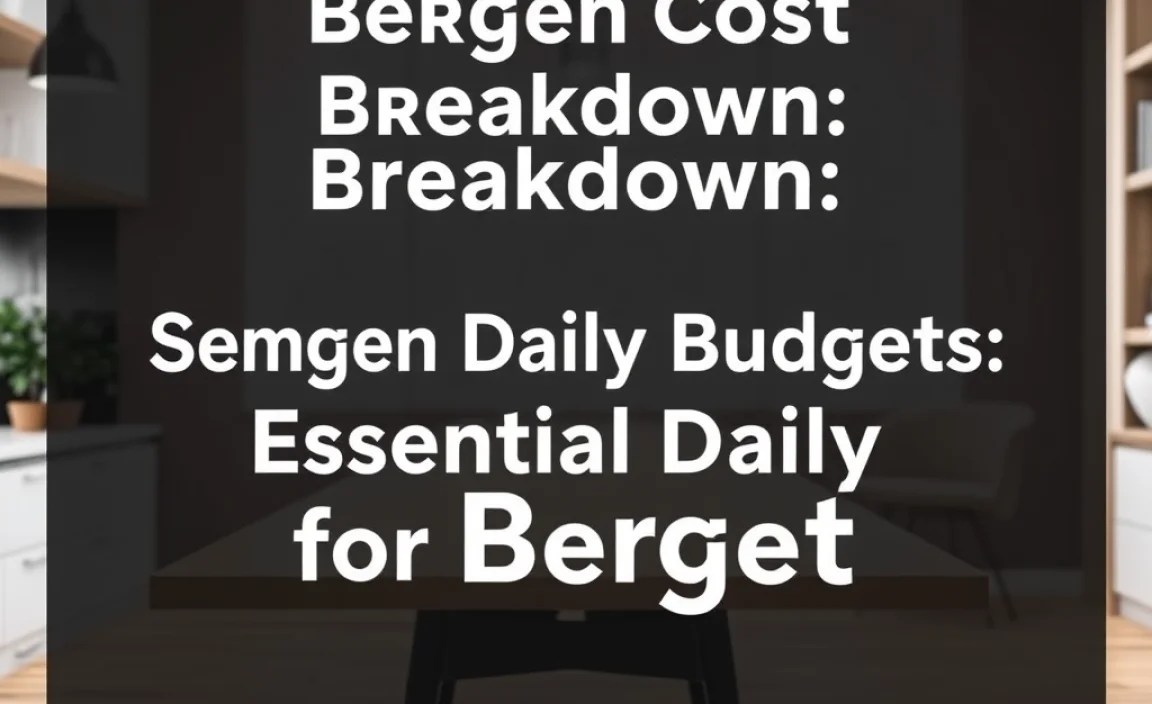 Sample Daily Budgets for Bergen
