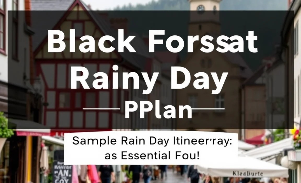 Sample Rainy Day Itinerary: Freiburg Focus