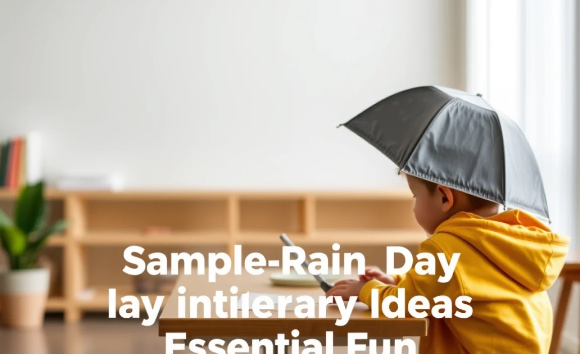 Sample Rainy Day Itinerary Ideas