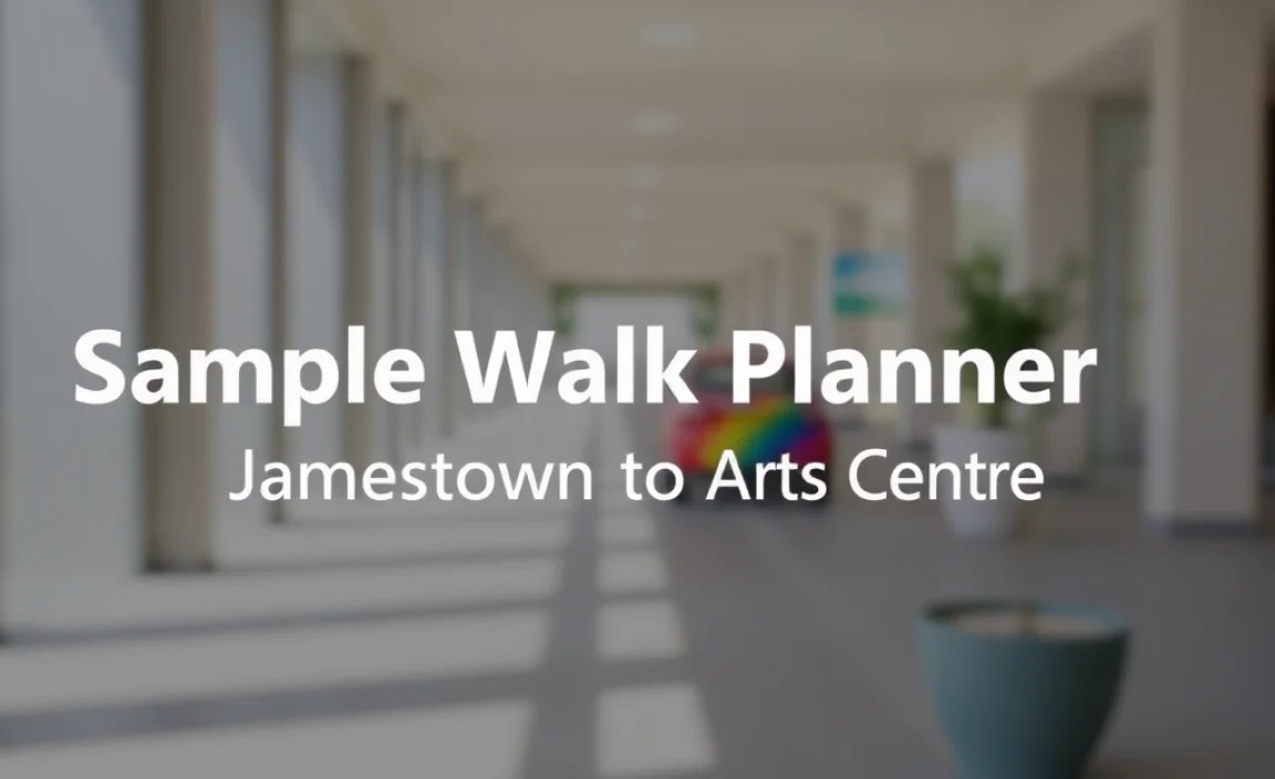 Sample Walk Planner: Jamestown to Arts Centre