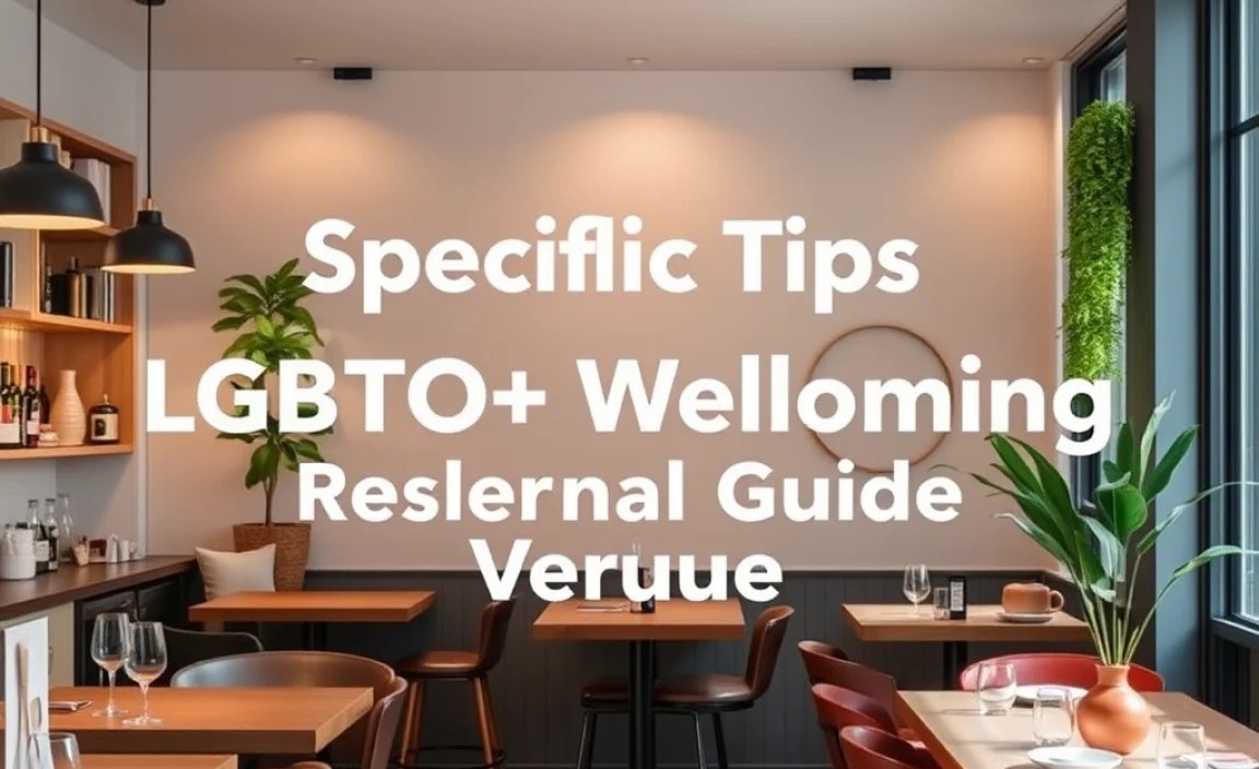 Specific Tips for Finding LGBTQ+ Welcoming Venues