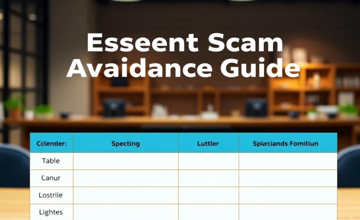 Table: Common Scam vs. Real Situation