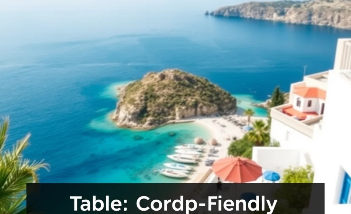 Table: Comparing Greek Island Getaways