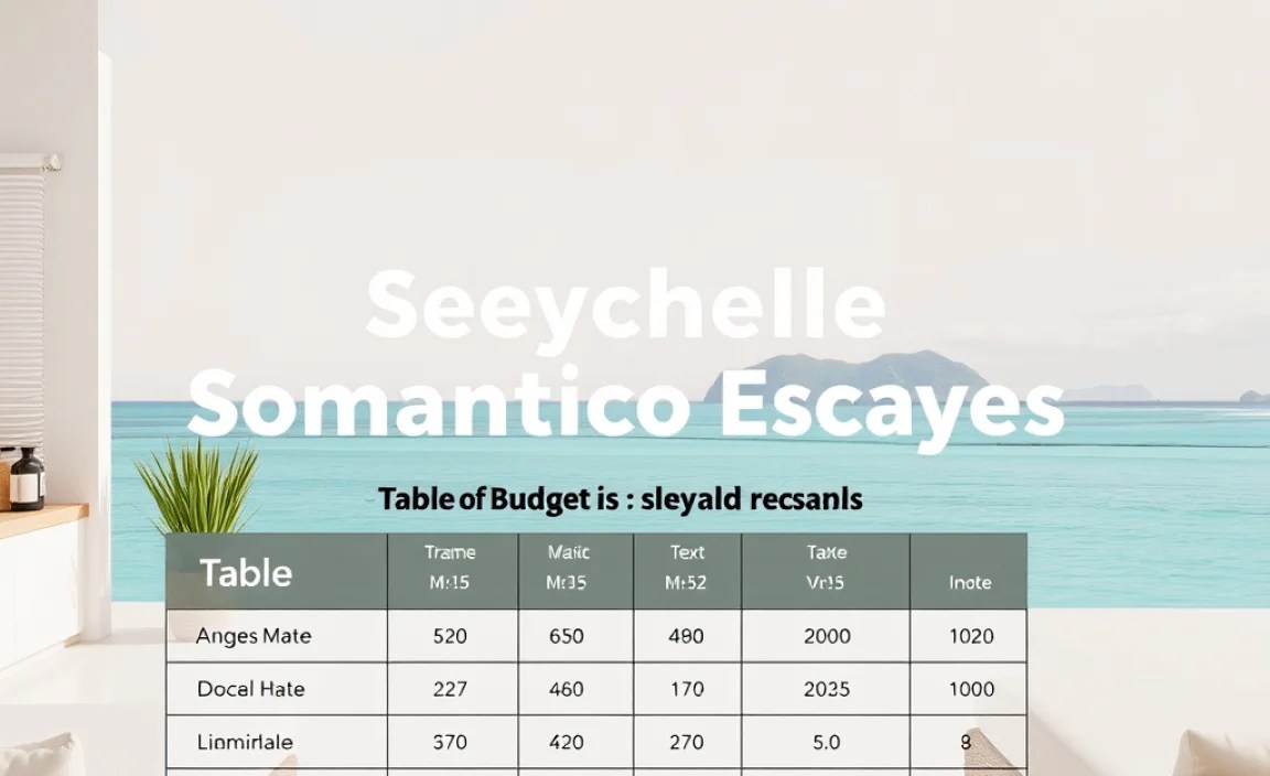 Table of Budget Comparison