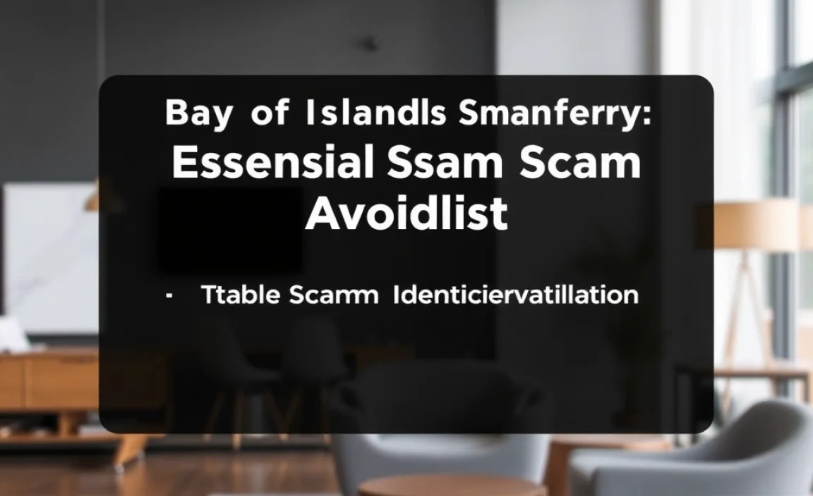 Table: Quick Scam Identification Checklist