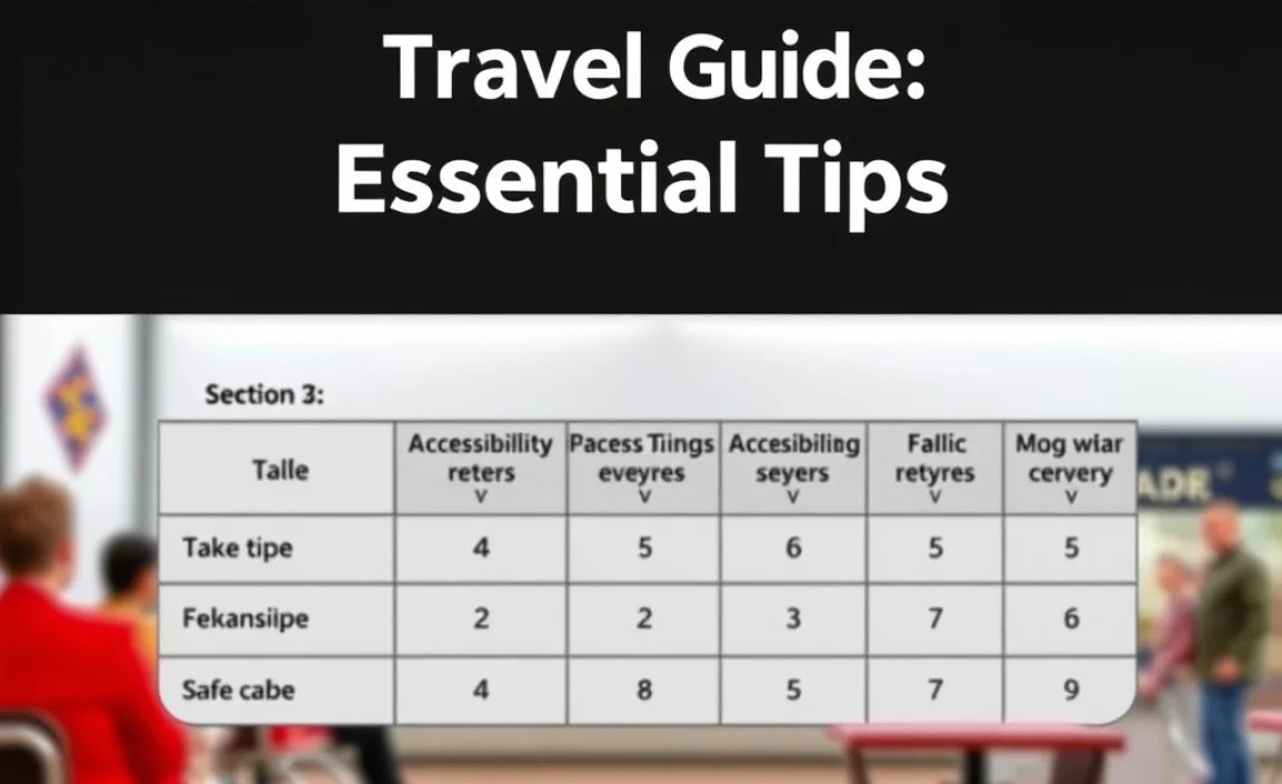 Table: Sample Accessibility Ratings for Bavarian Attractions
