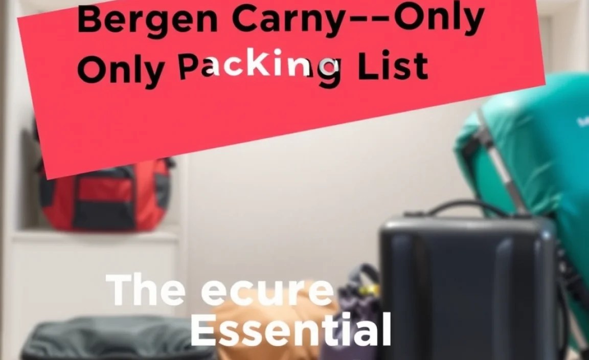 The Bergen Carry-On Essential Categories