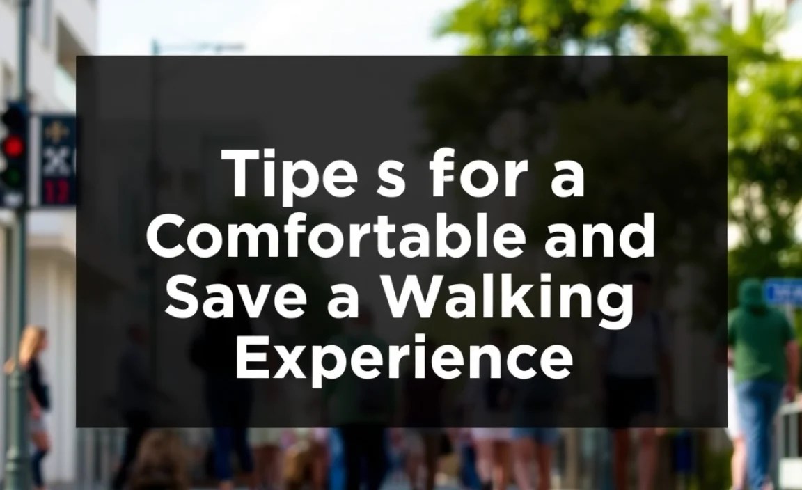 Tips for a Comfortable and Safe Walking Experience