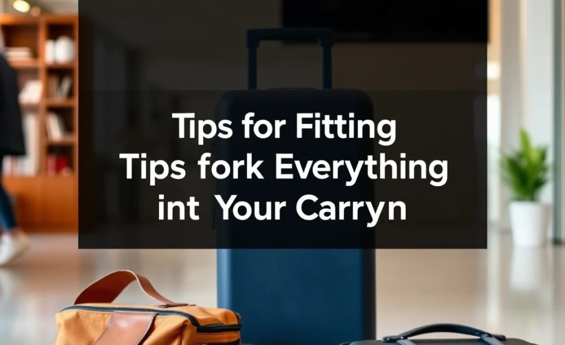Tips for Fitting Everything into Your Carry-On