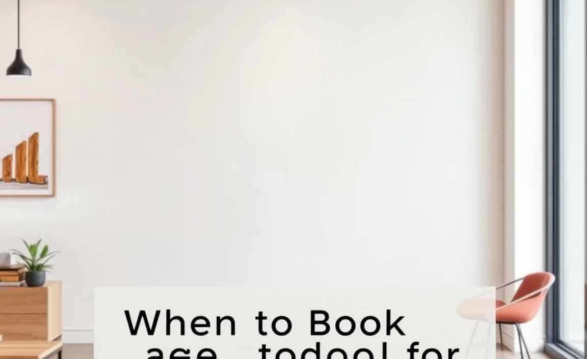 When to Book for Maximum Savings