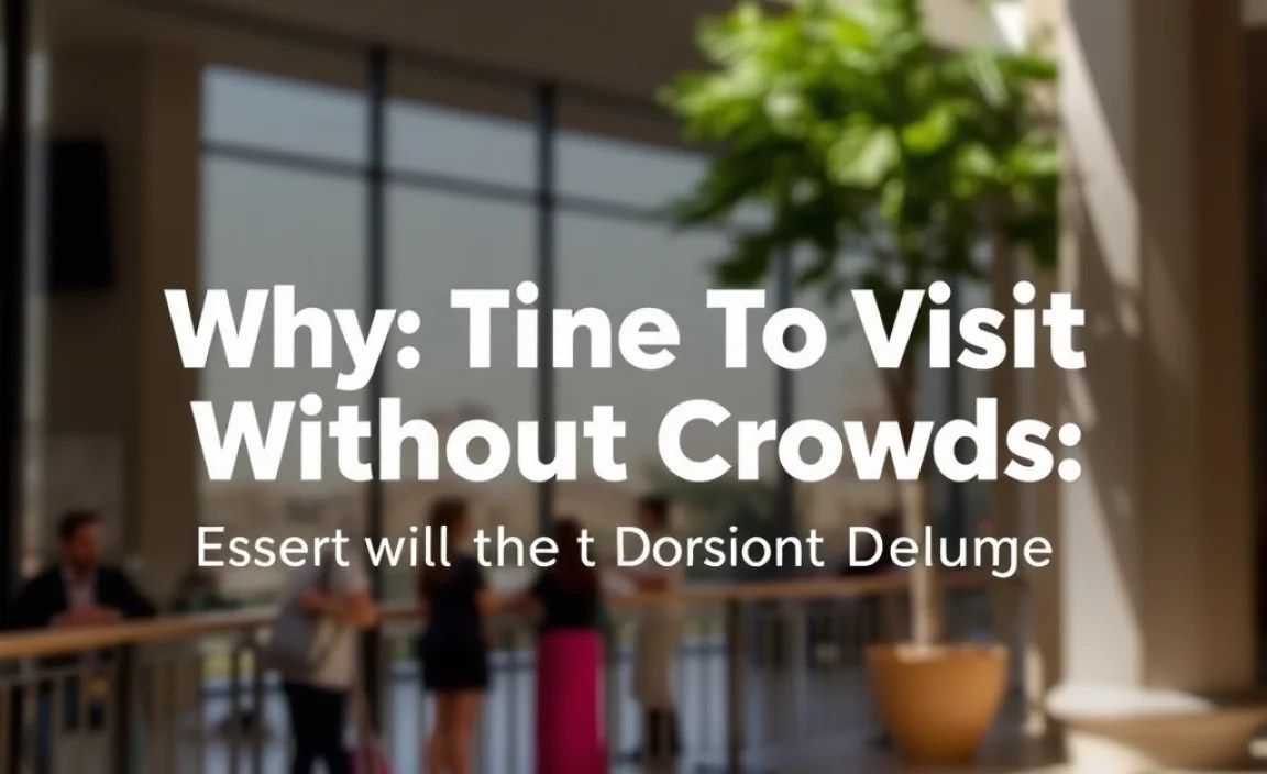 Why Timing Matters: Avoiding the Tourist Deluge