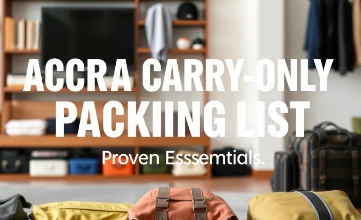 Your Accra Carry-On Only Packing List: The Essentials