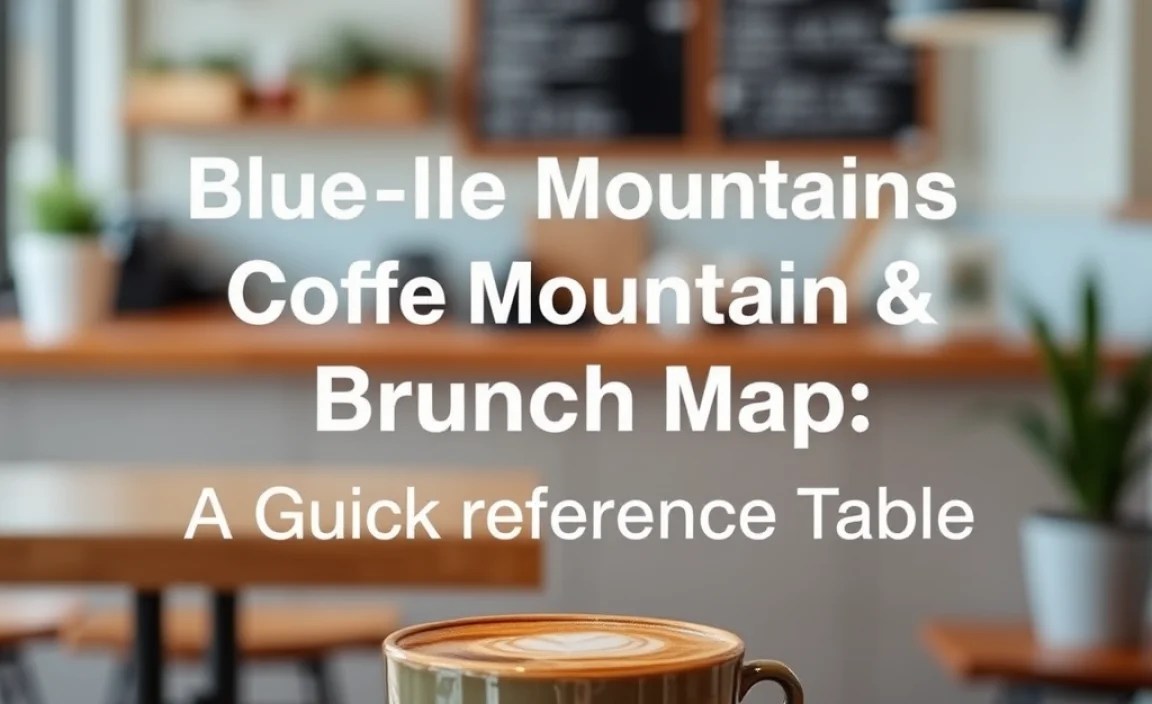 Your Blue Mountains Coffee &amp; Brunch Map: A Quick Reference Table
