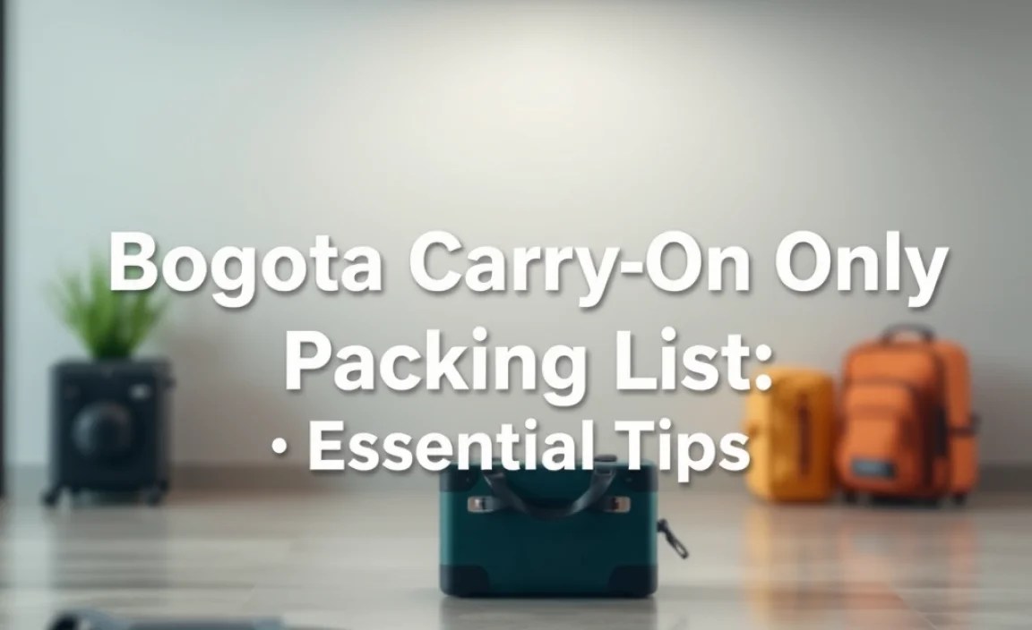 Your Bogota Carry-On Packing Strategy