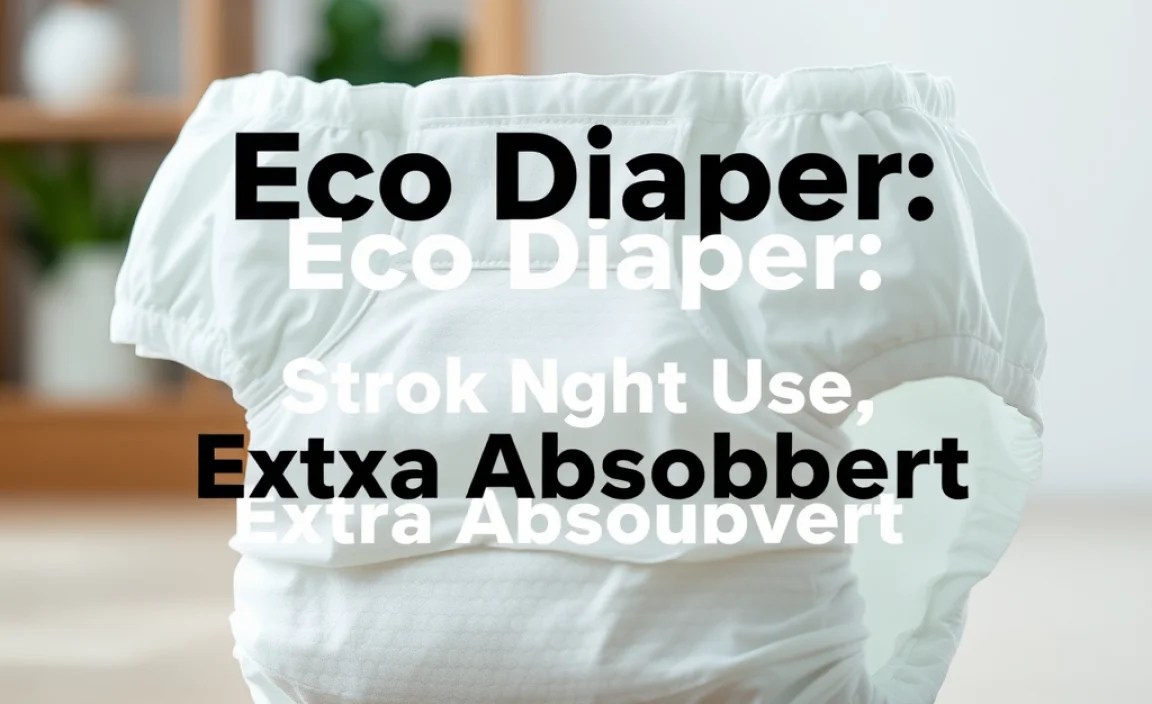 Eco Diaper: Stroke Night Use, Extra Absorbent