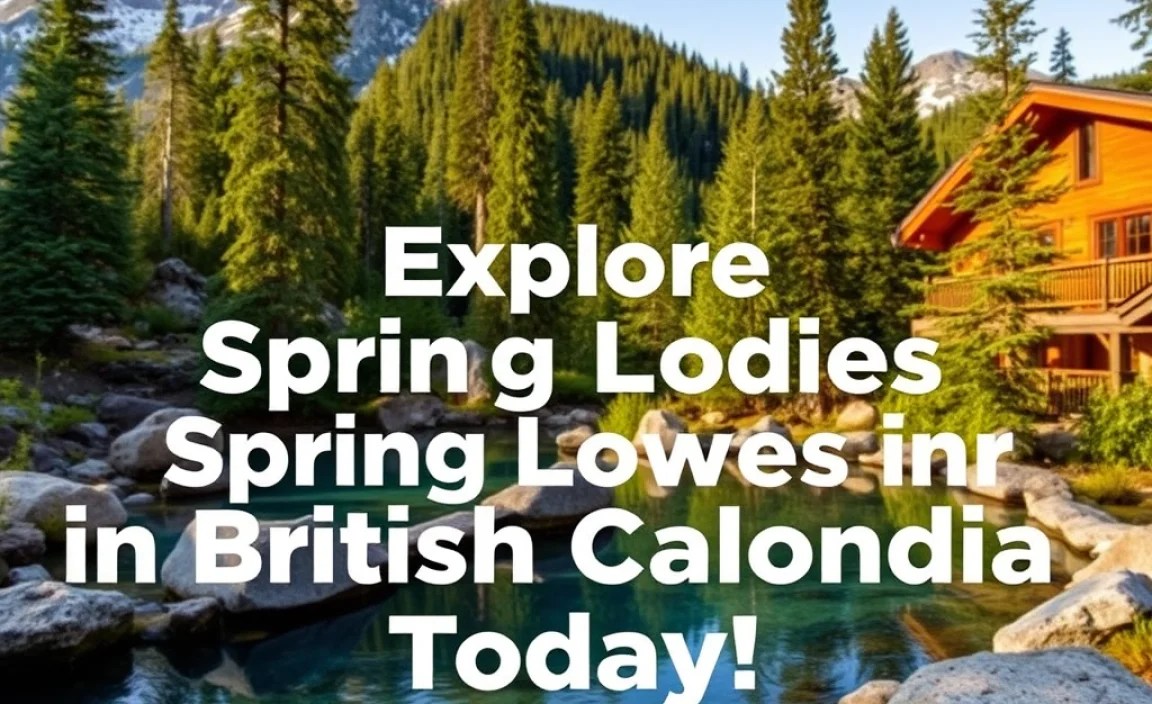 Explore Mountain Spring Lodges In British Columbia Today!