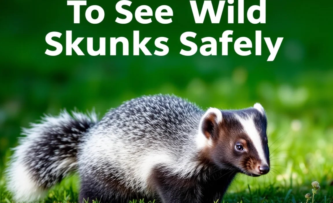 Safety Precautions When Observing Skunks