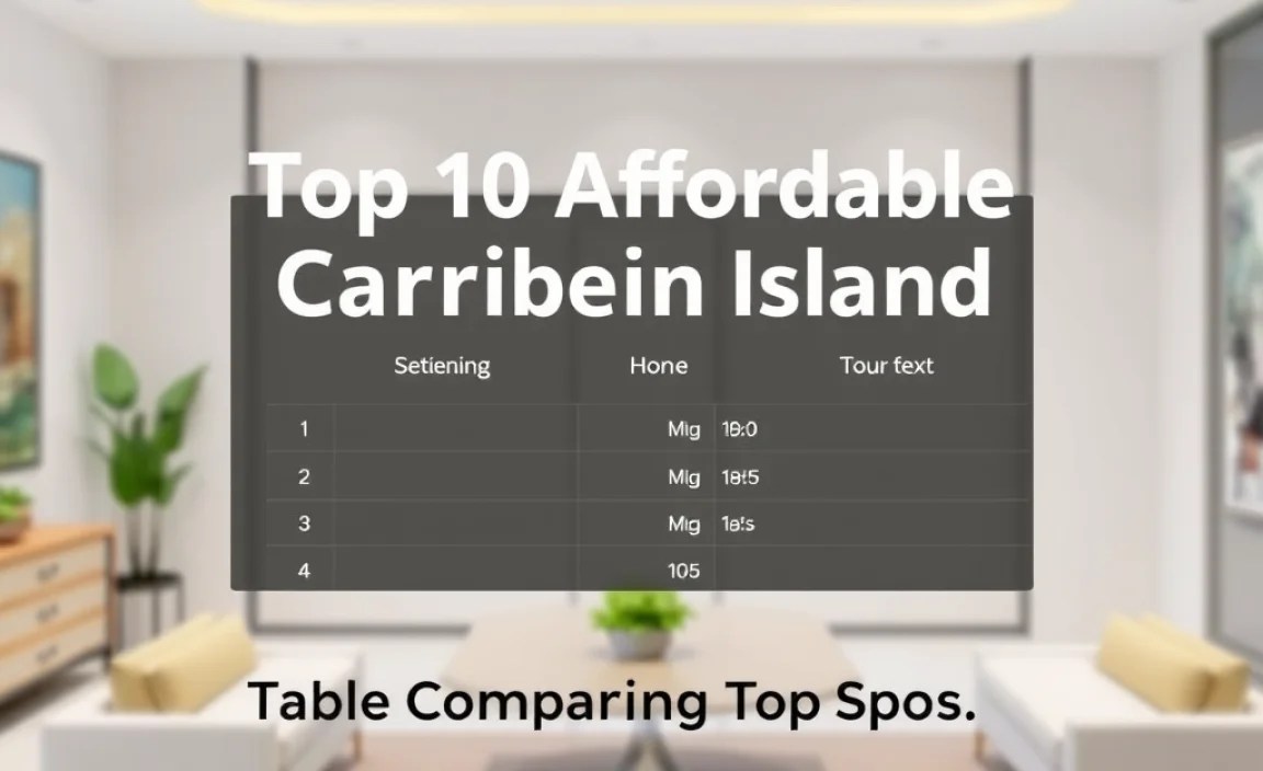 Table Comparing Top Spots