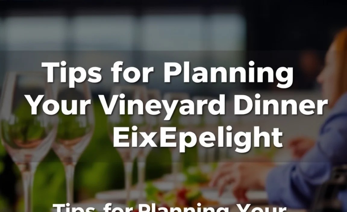 Tips for Planning Your Vineyard Dinner Experience