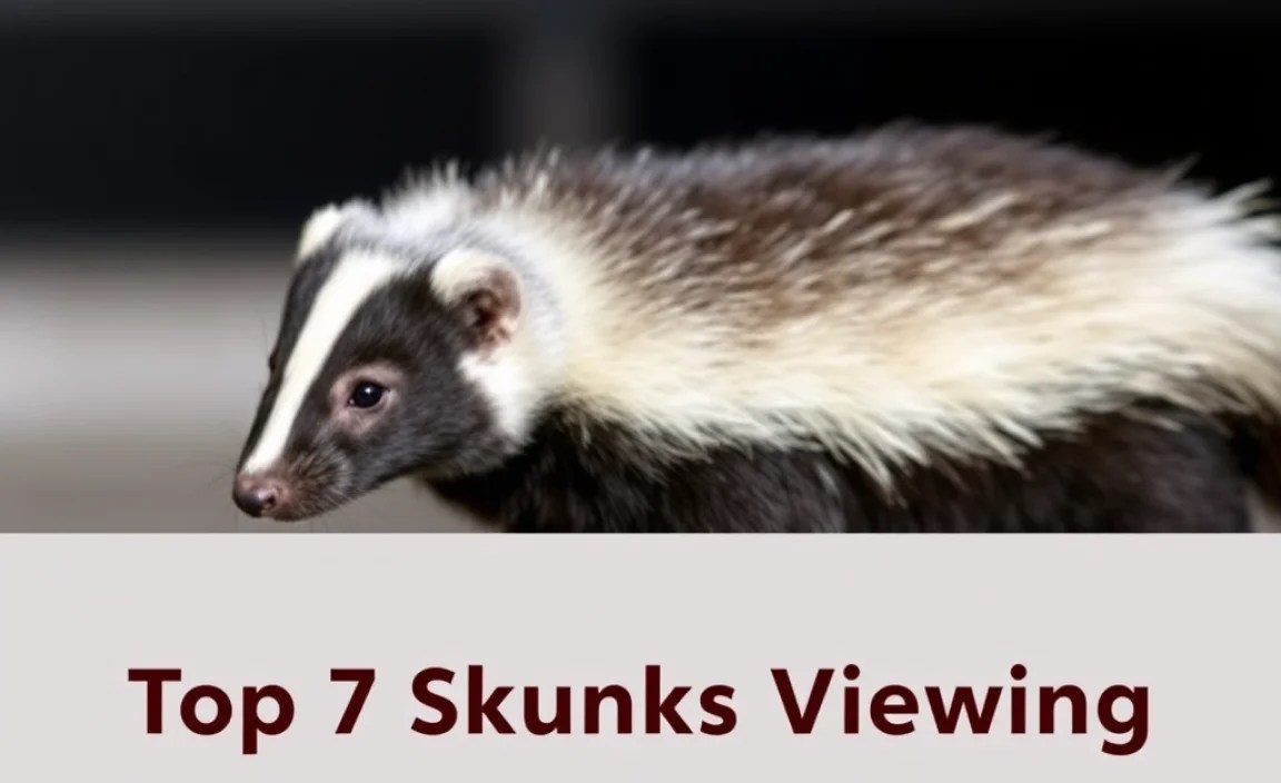 Top Locations for Safe Skunk Viewing