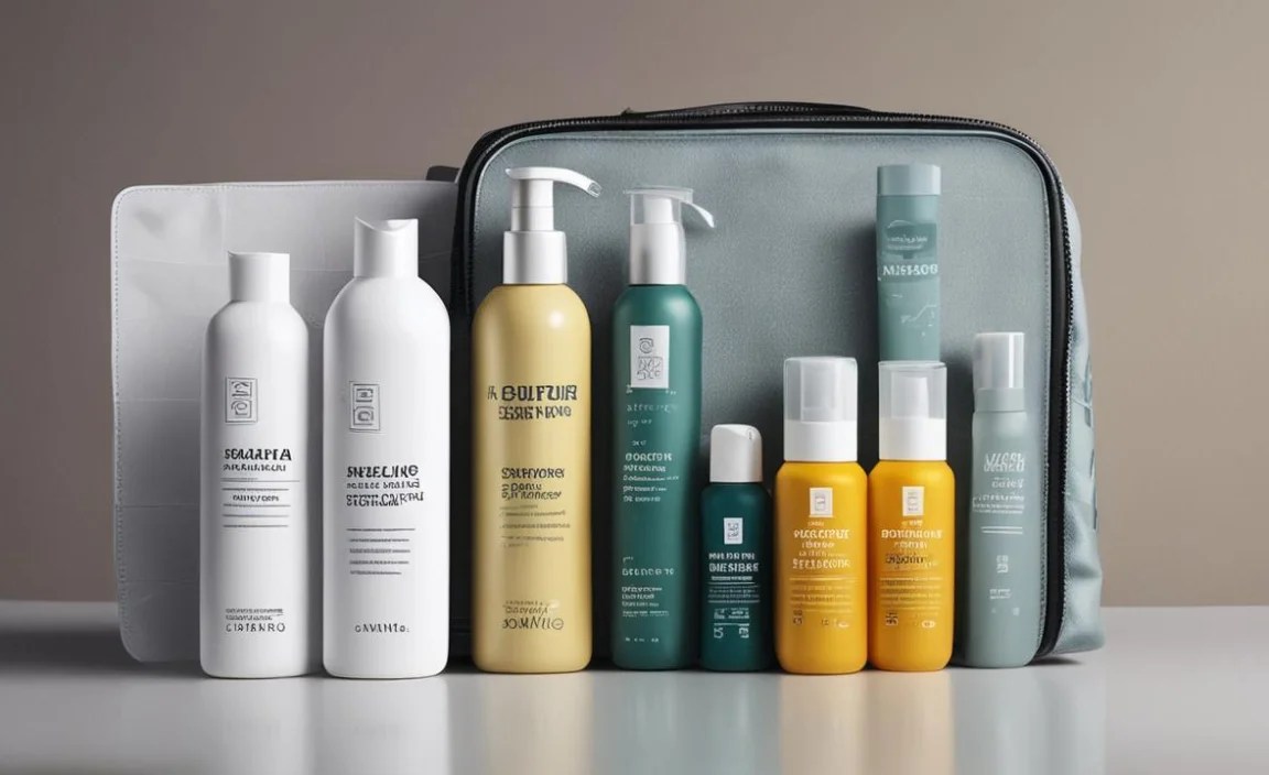 7. Place Bottles Upright In Luggage