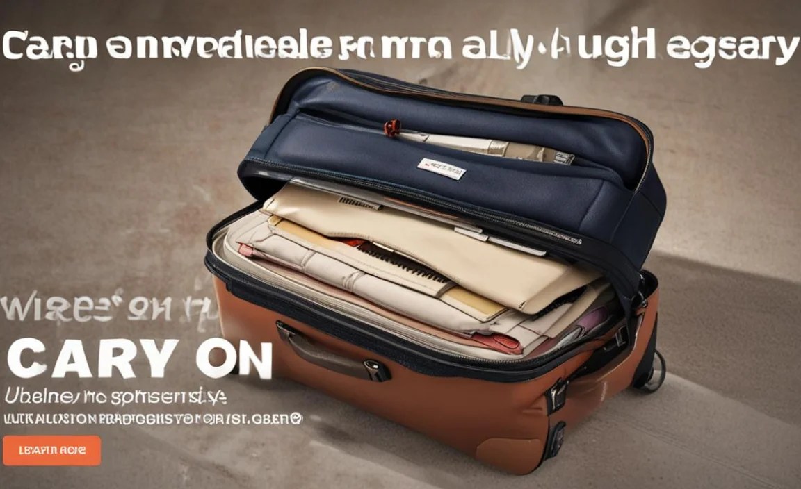 Carry-On Luggage: Know Size Limits Easily!