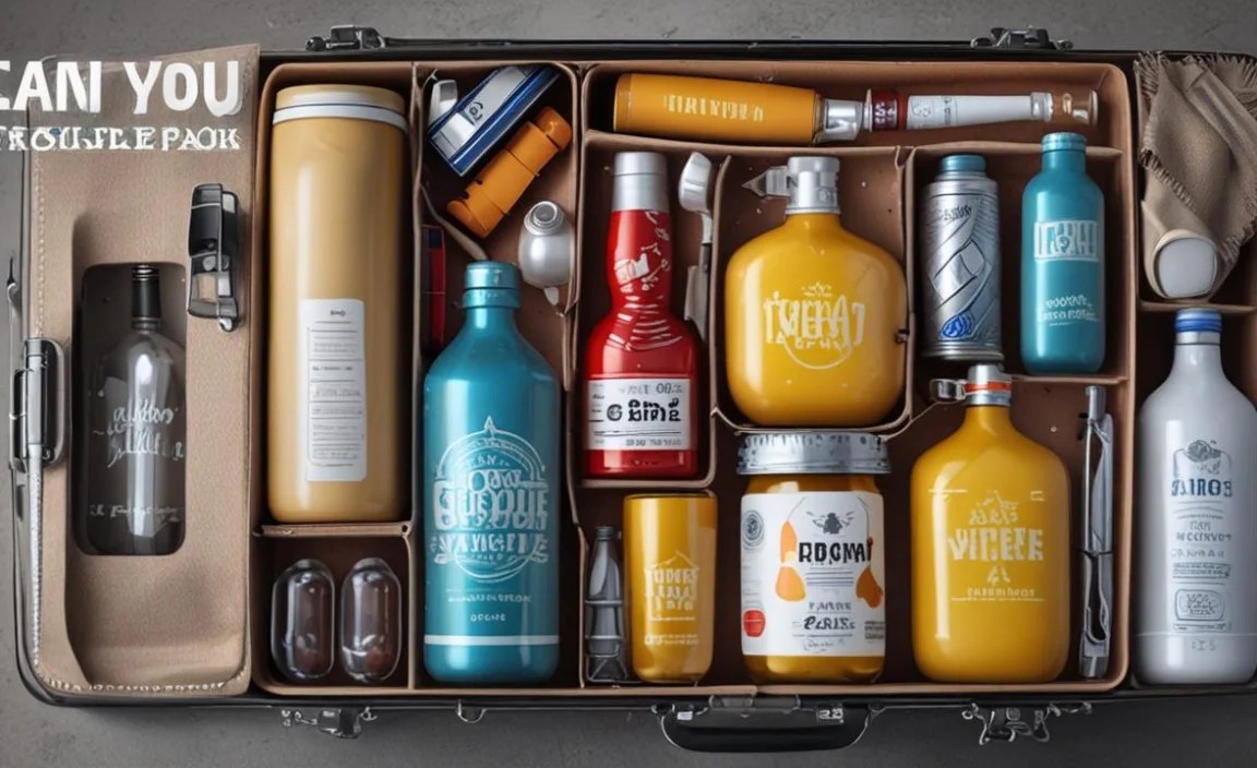 Declare Drinks In Checked Luggage To TSA Agents