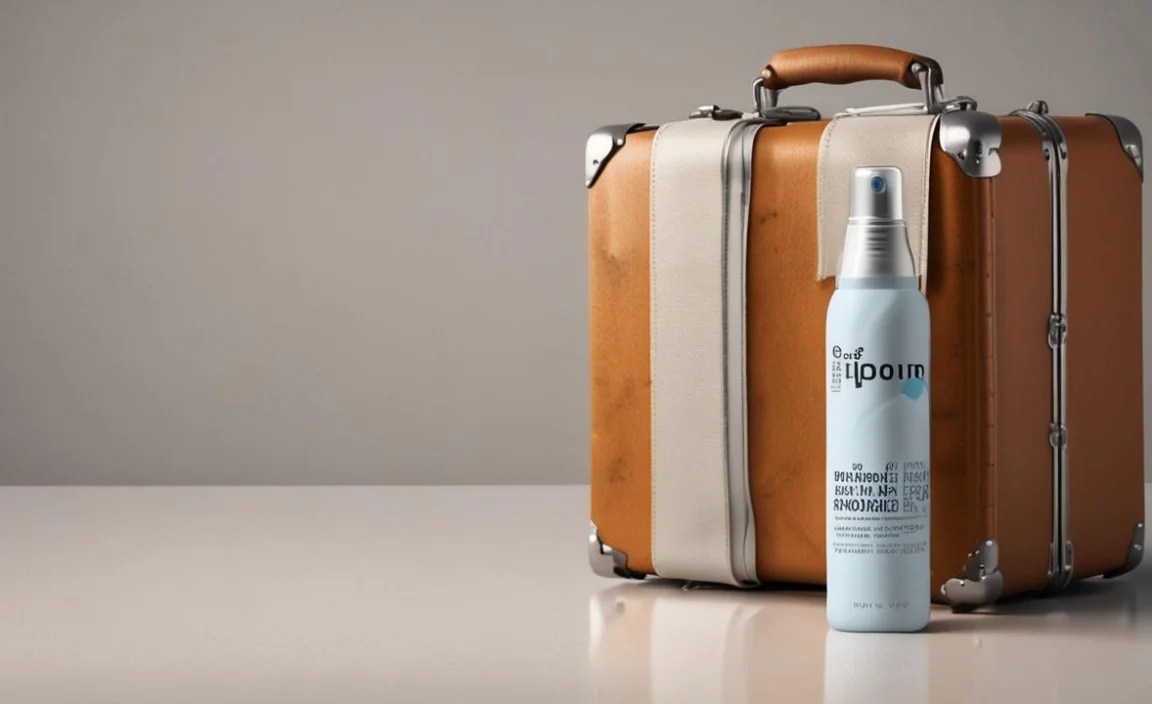 Use Travel-Sized Aerosols: