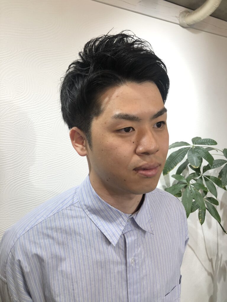 【メンズ】就活ヘア＆ビジネスヘアは爽やかアップバング☆ LOG HAIR[ログヘアー] 広島市安佐南区山本のヘアサロン