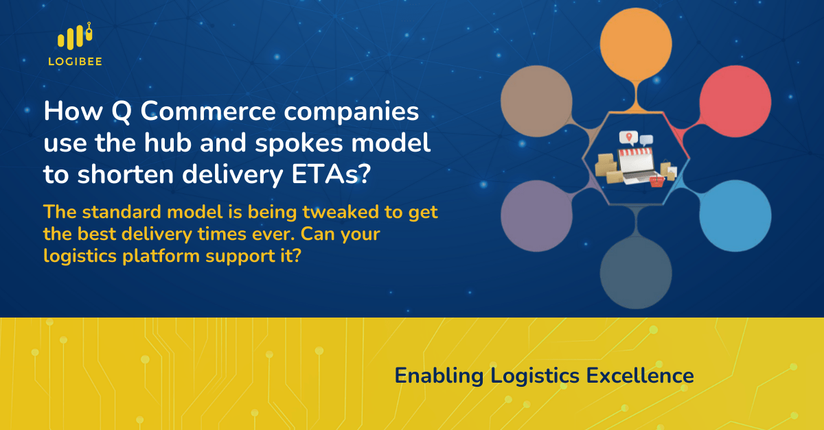 How Q Commerce companies use the hub and spokes model to shorten delivery ETAs?