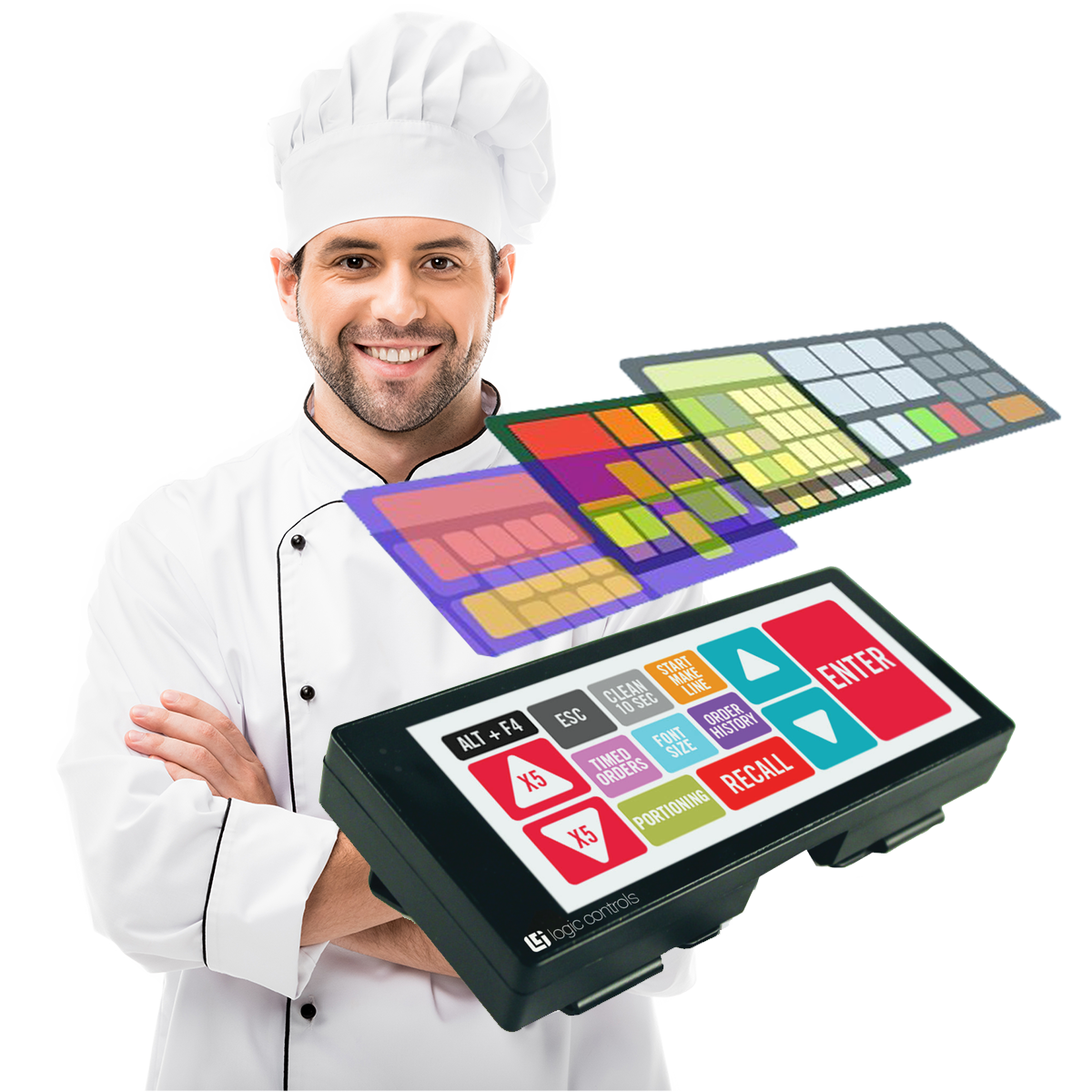 KB9000 Kitchen Display Bump Bar Logic Controls