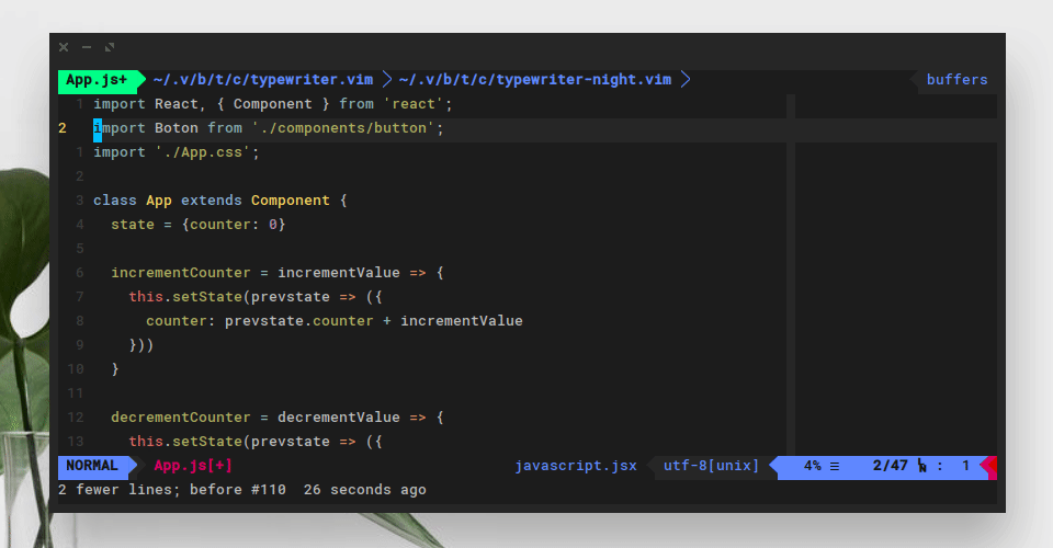 Configurar VIm para desarrollo web con ReactJS. Lógico Blog