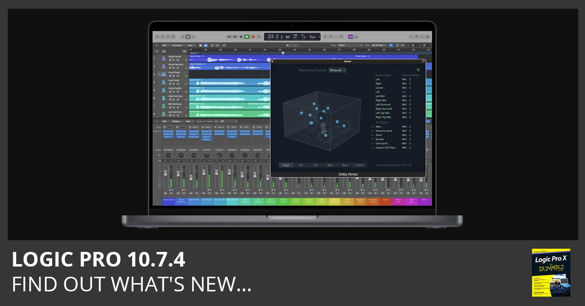 Logic Pro 10.7.4 Update Logic Studio Training