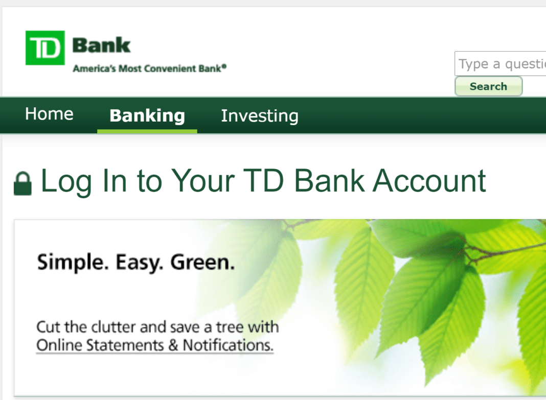 ACCESS YOUR ACCOUNT WITH TD BANK ONLINE LOGIN