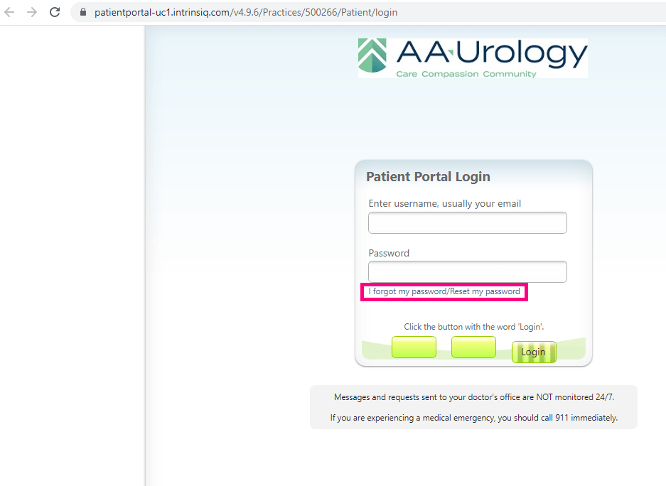 AA Urology Patient Portal Login Login Portal