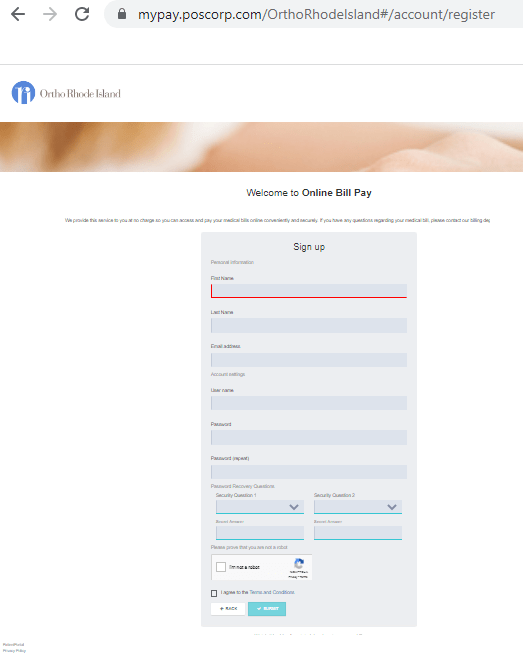 Ortho Rhode Island Patient Portal Log In Login Portal