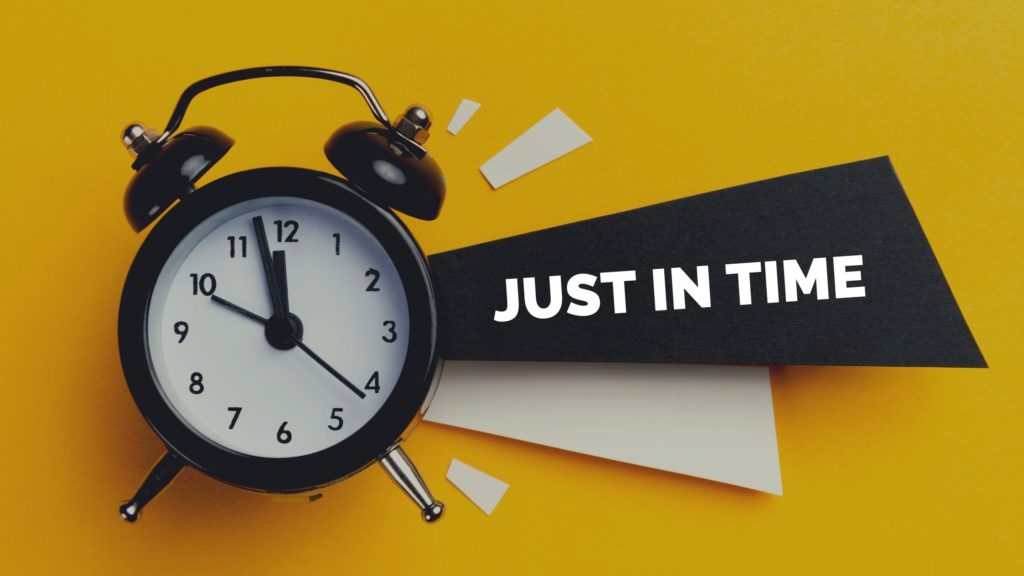 Just In Time, un sistema lleno de ventajas. Just in time