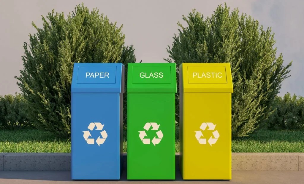 Please Place Plastic And Glass Containers In Separate Bins Recycling