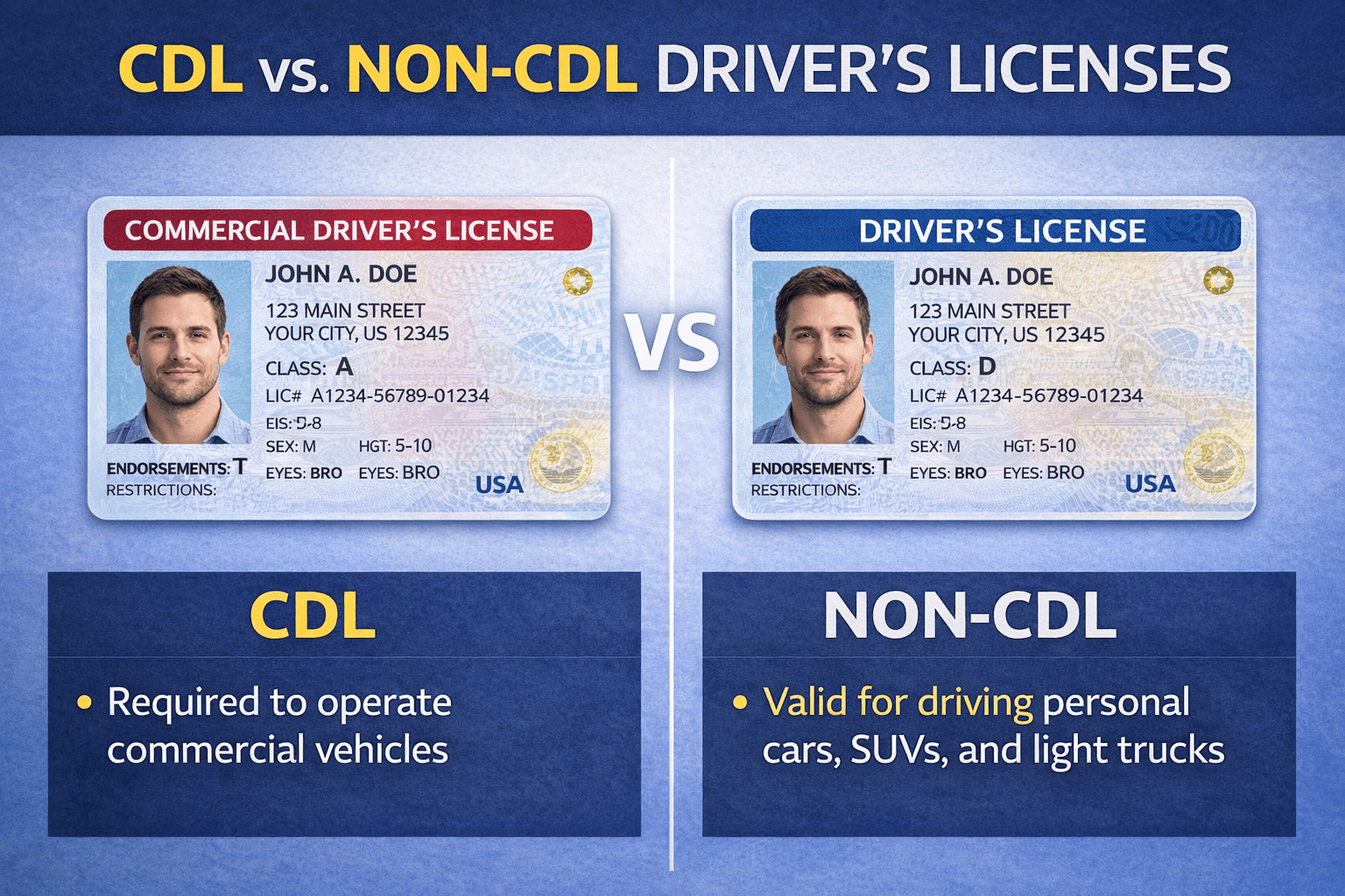 CDL vs. NonCDL Licenses Unraveling the Differences