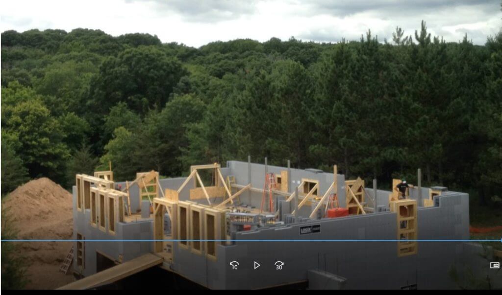 The Afton Passive Home Logix ICF (Insulated Concrete Forms)