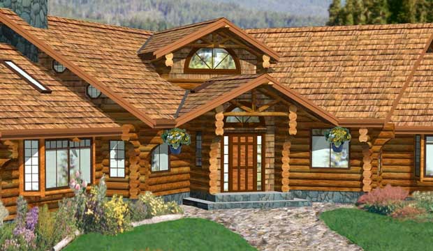 log home plan, cabin, design, kit, software