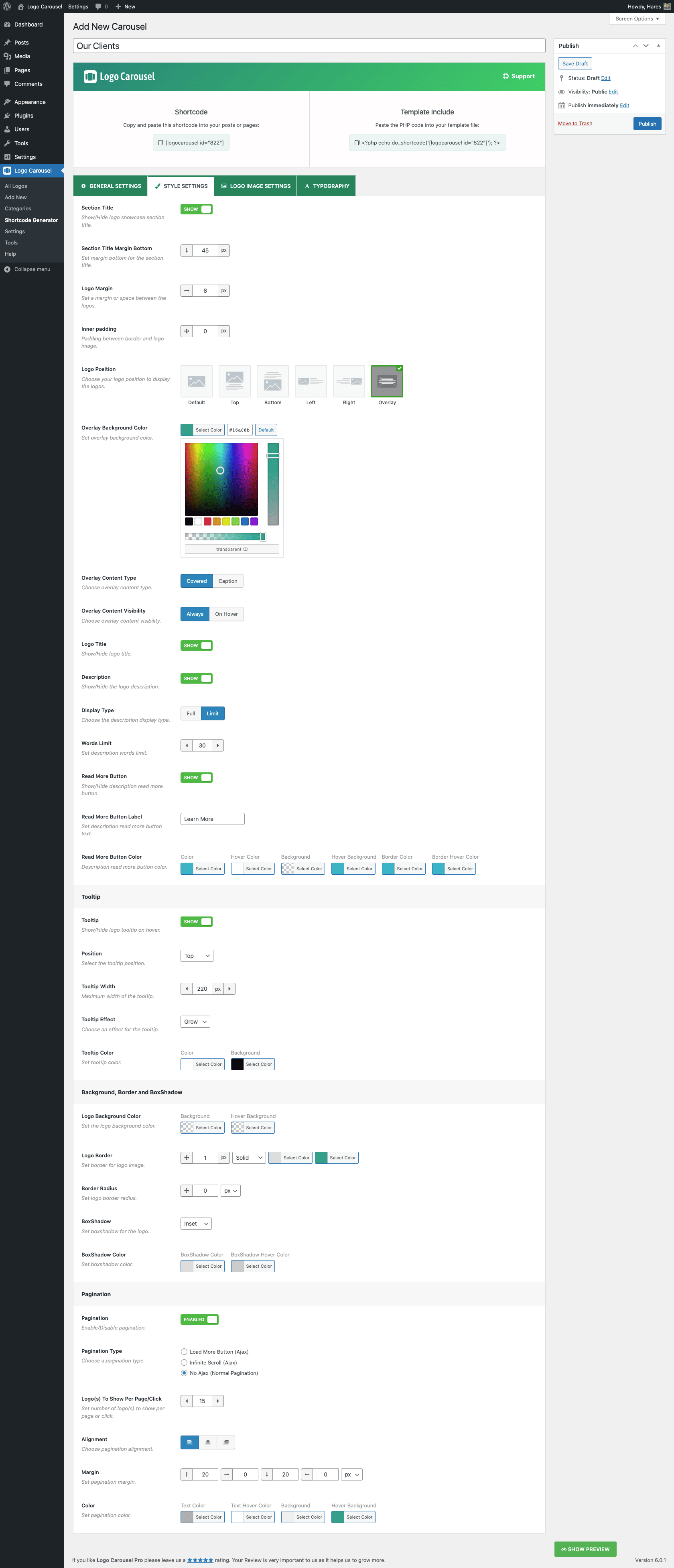 Logo Carousel MultiUse Responsive Logo Showcase Plugin for WordPress
