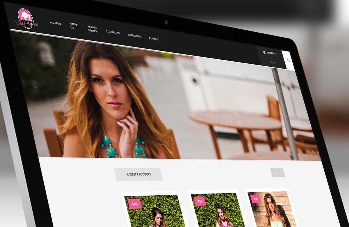 Hush Apparel (site) Logo Coast