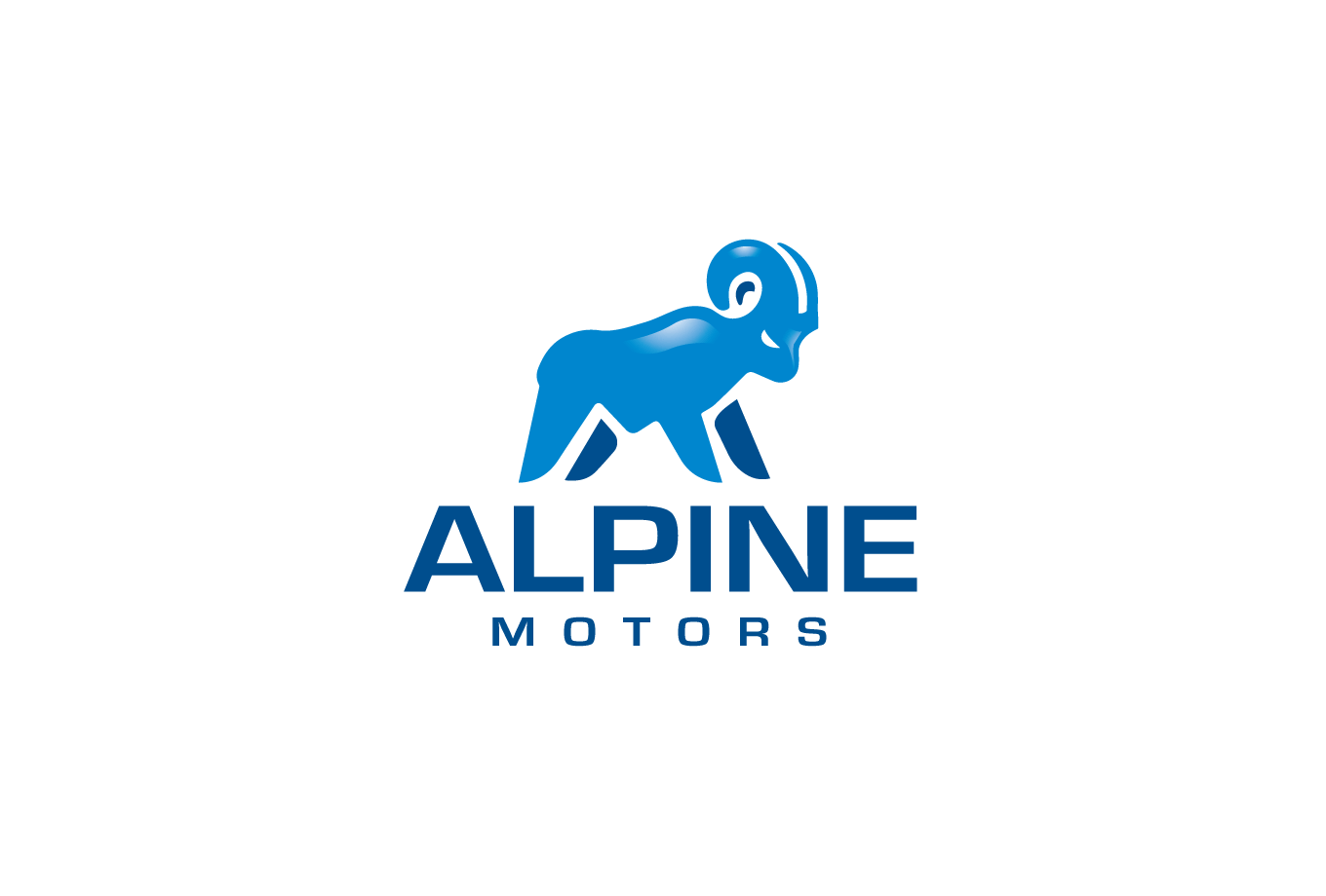 Alpine Motors Logo Cowboy